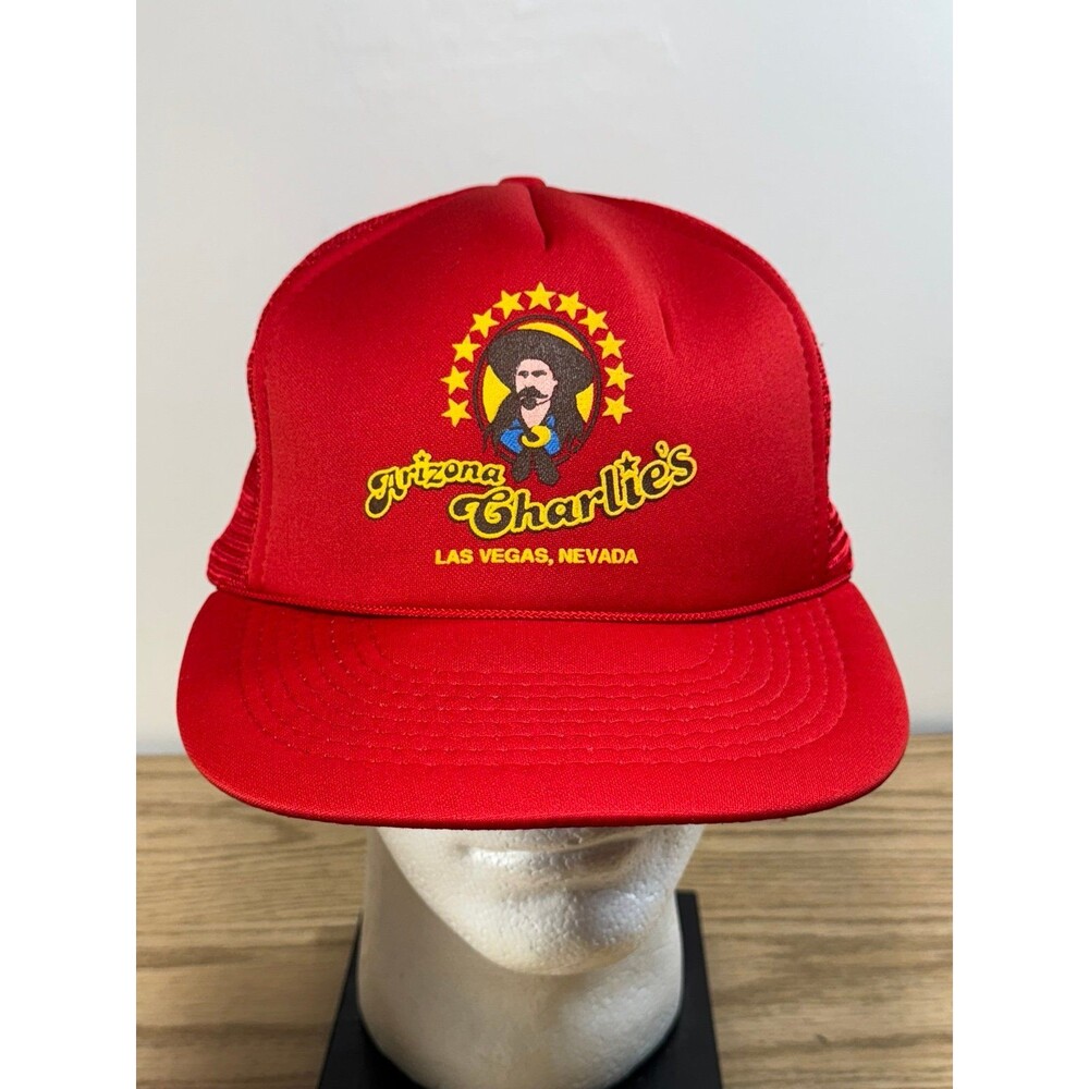 Vintage Arizona Charlies Las Vegas NV Hotel Casino Mesh Trucker Snapback Hat Cap